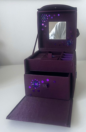 Purple beaded sequin - beaded,