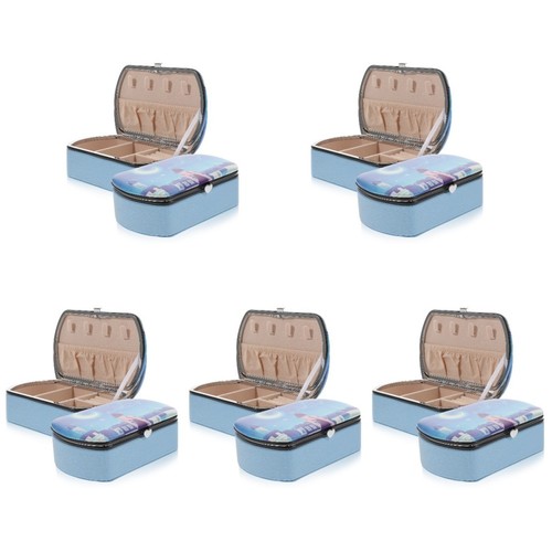Compact blue jewelry organizer - compact,