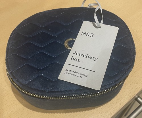 Velvet zip around lined - m&s,