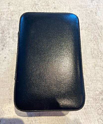 Black zip around real - zip-around,