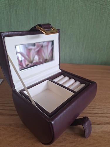 Burgundy travel jewellery - burgundy,